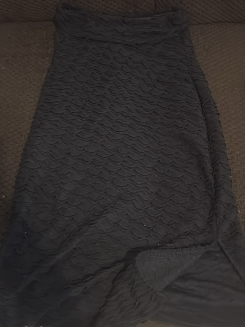 Black Dress w/ side split.. Size small